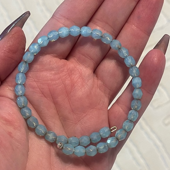 Light Blue Alex and Ani Wrap - Picture 2 of 3